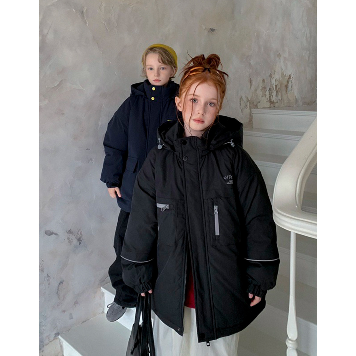 【亲子】柒号童仓女童韩版冲锋衣防风棉服冬装新儿童防风工装外套,淘宝优惠券,粉丝福利购,淘宝优惠卷