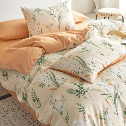 多喜爱四件套全棉纯棉ins风学生宿舍三件套床单被套床笠床上用品 - 图1