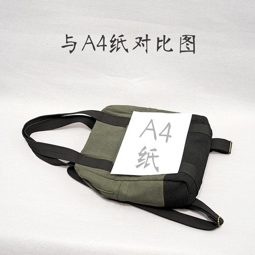 【清仓】原创拼接书包休闲单肩双肩背包都挺好同款两用帆布包大包 - 图2