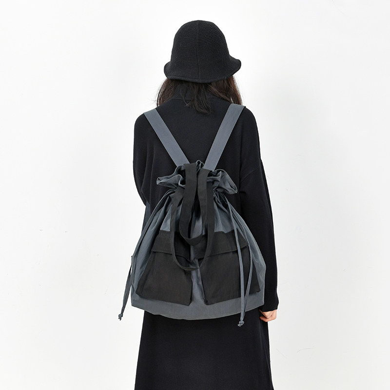 澄心女子原创撞色大容量休闲单肩包新品时尚工装背包女双肩两用包,淘宝优惠券,粉丝福利购,淘宝优惠卷