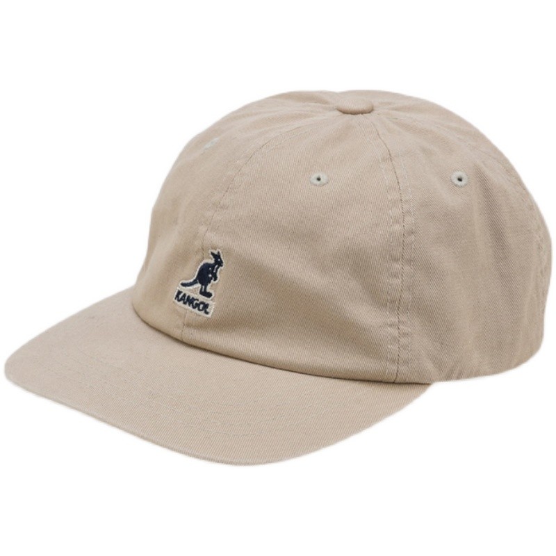 Kangol Washed Baseball袋鼠经典刺绣休闲棉棒球帽弯檐帽男女帽子 - 图3