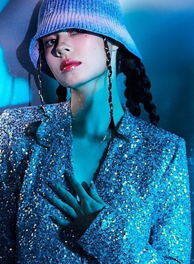 袋鼠KANGOL STRIPE KNIT BUCKET针织彩虹渐变钟形帽盆帽渔夫帽子