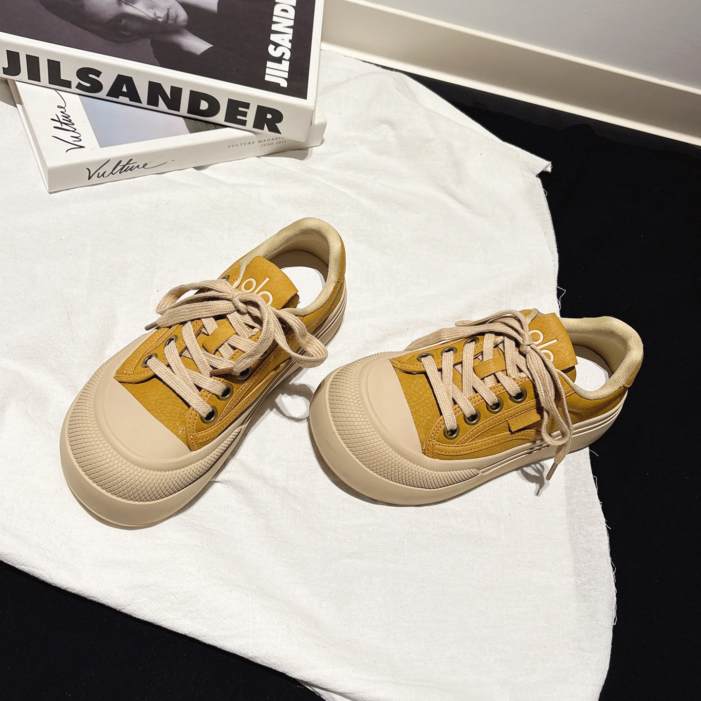 4CM增高~MONA娃娃头厚底休闲板鞋春新款配堆堆袜运动鞋学生女鞋子,淘宝优惠券,粉丝福利购,淘宝优惠卷