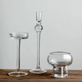 Креативная прозрачная стеклянная свеча, декор для домашнего использования для гостиной, европейский стиль