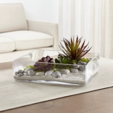 Стеклянный цветочный горшок для гостиной, квадратный аквариум, простой и элегантный дизайн, подарок на день рождения