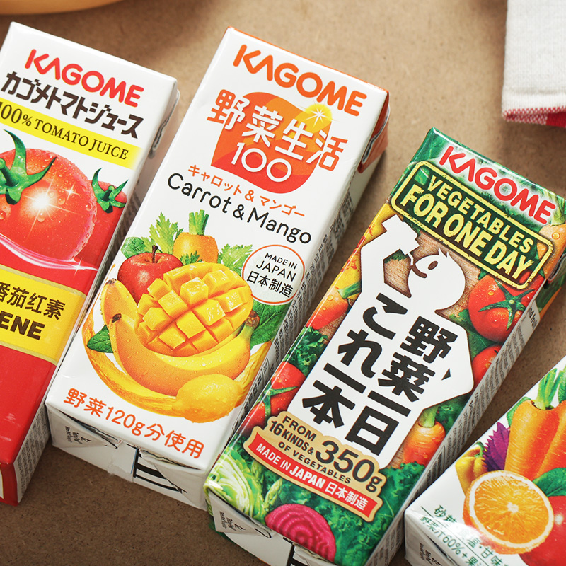 12盒/整箱日本进口可果美蔬果汁野菜生活番茄葡萄蔬菜胡萝卜饮品-图0