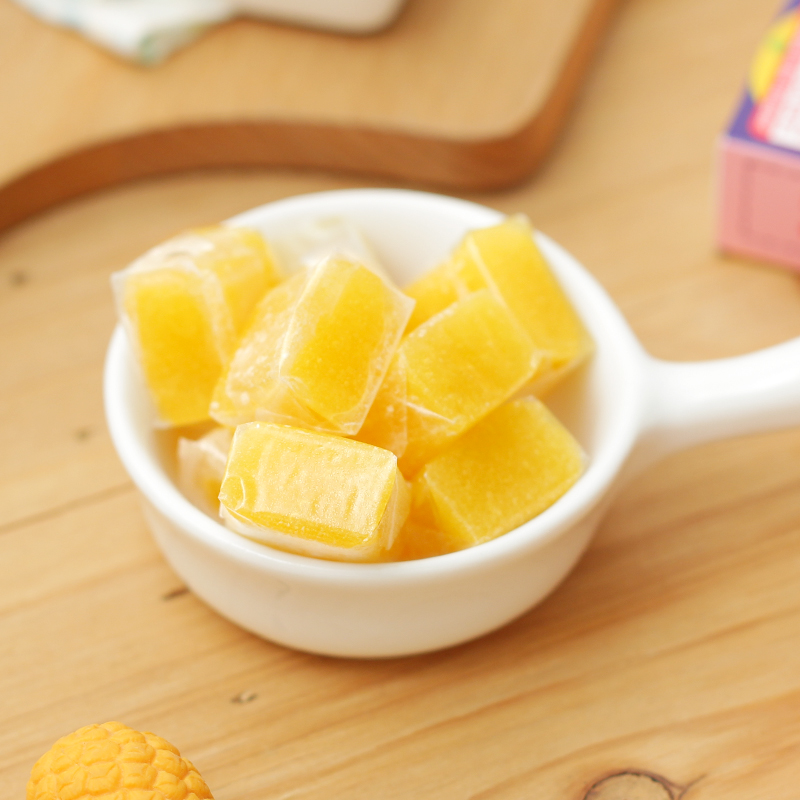 日本进口糖果零食南国古早seika柚子糖菠萝糖六饼抹茶果汁软糖45g - 图1