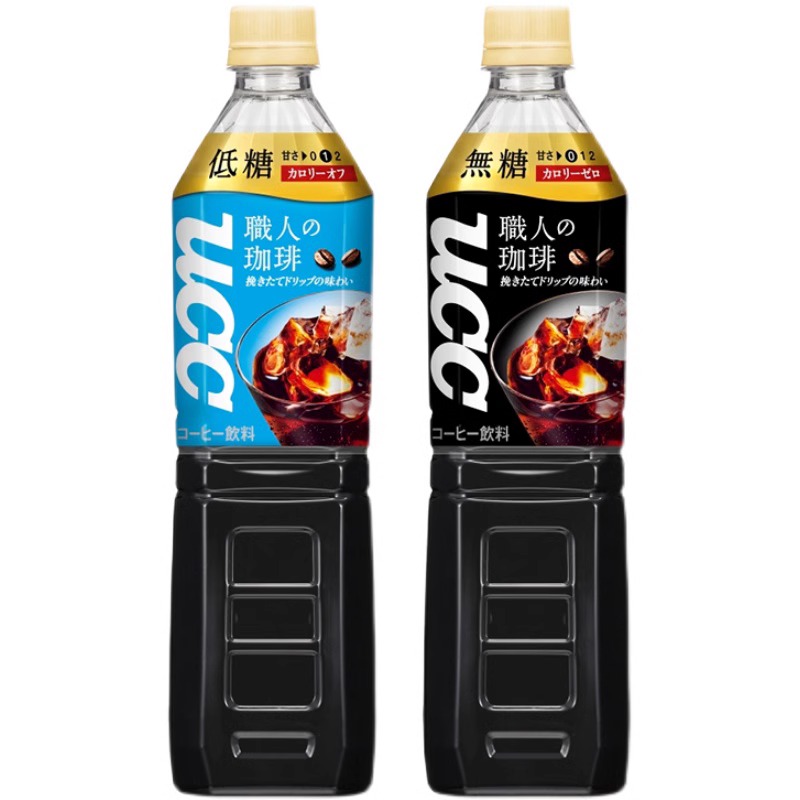 3瓶日本进口UCC职人无糖低糖黑咖啡900ml美式即饮咖啡大瓶装900ml - 图3