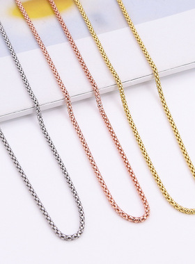 999纯银银项链潮牌毛衣链圆抱珠