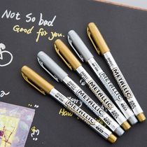 Baoke Baocke metal color paint pen craft pen greeting card blessings card title pen Please sign up to the silver marker pen