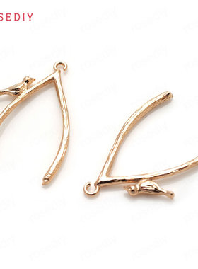 diy铜镀真金项链耳环头饰吊坠