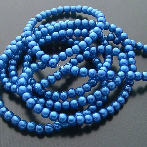 Бусины, аксессуар, стеклянные аксессуары из жемчуга, 4мм