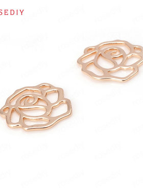 diy铜镀真金耳环头饰挂件吊坠