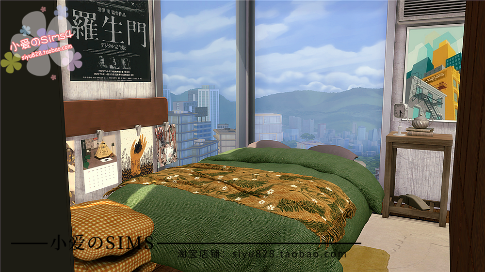 模拟人生4Sims4房屋mod三米舒诺1310公寓住宅601#|1卧1卫|-1.89版 - 图2