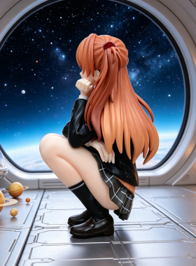 新世纪战士手办学院风蹲姿明日香美少女动漫模型玩偶潮玩摆件