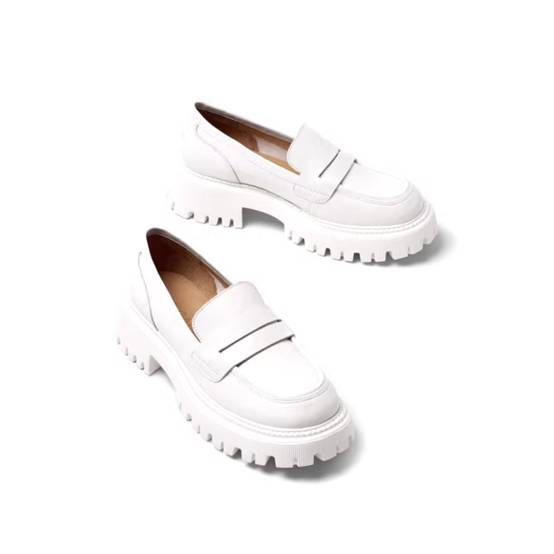 KISS CAT/接吻猫春秋牛皮圆头乐福鞋一脚蹬厚底单鞋女KA21573-50,淘宝优惠券,粉丝福利购,淘宝优惠卷