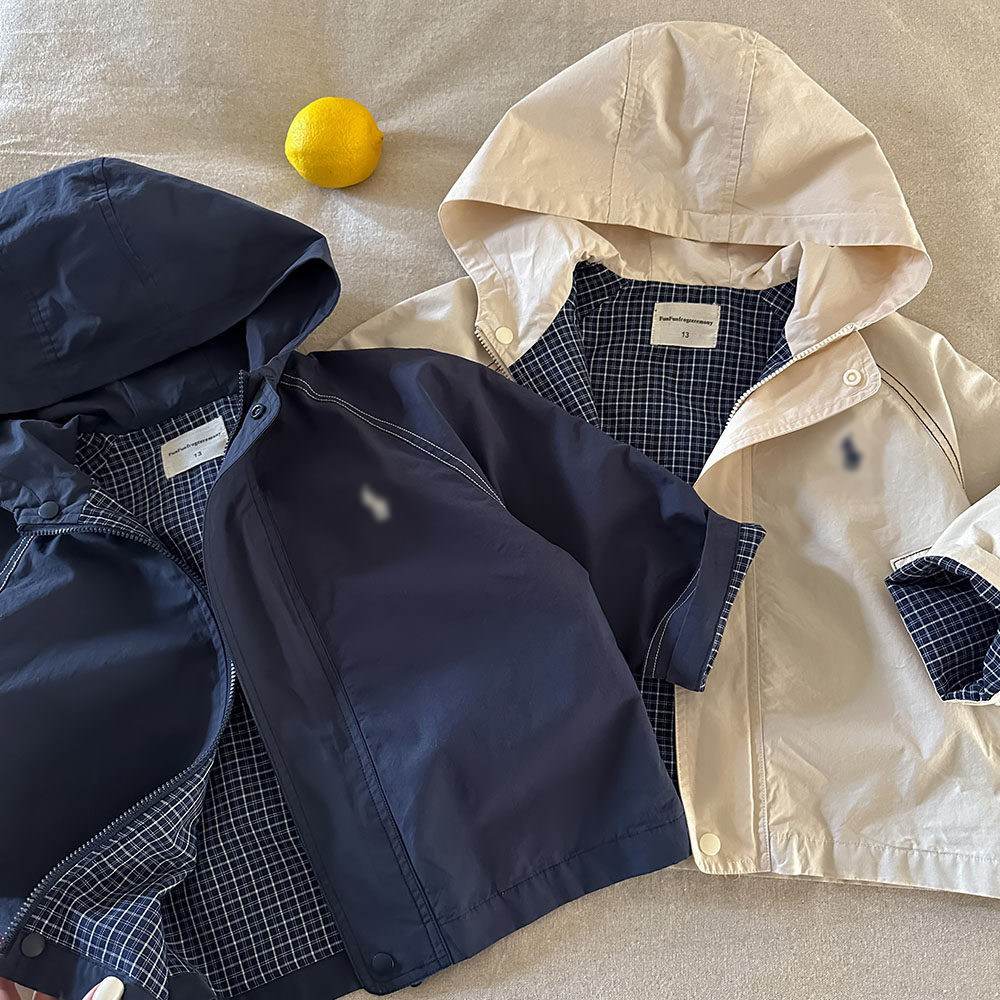 儿童连帽外套男简约2026春秋新款小童潮牌开衫宝宝短款风衣女洋气,淘宝优惠券,粉丝福利购,淘宝优惠卷