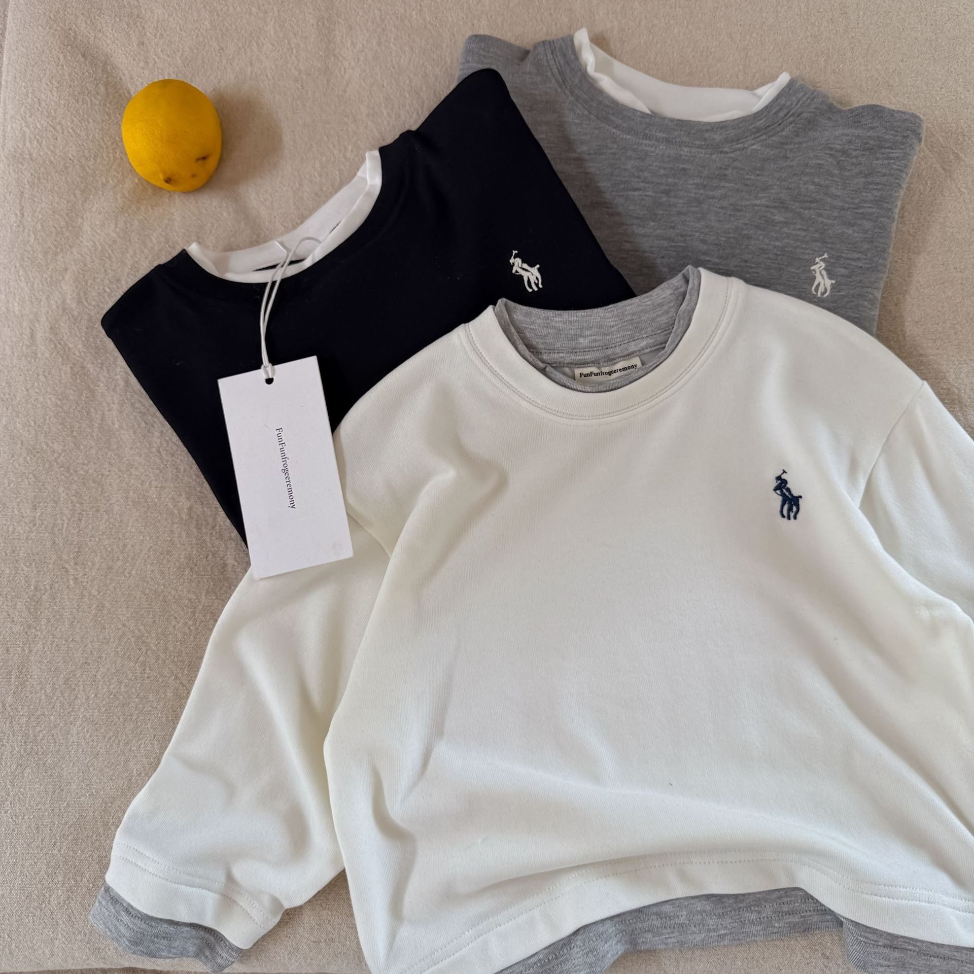 儿童T恤柔软秋冬2025新款男女童纯色上衣洋气宝宝纯棉打底衫弹力,淘宝优惠券,粉丝福利购,淘宝优惠卷