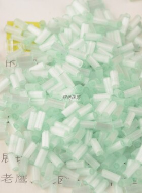 日本进口MGB星牌4.5mm拉丝猫眼蓝色管珠364#，450克/包