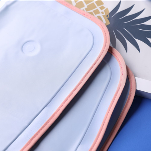 F38(A211) 韩国DAN 高颜值奶油色 柔软便携 多功能冰垫汽车坐垫 - 图1