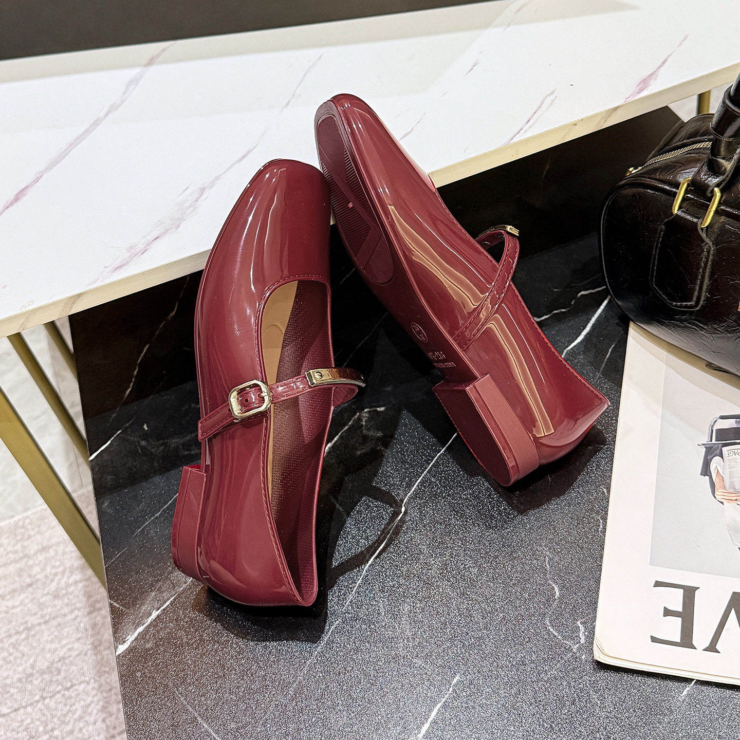 2026时尚玛丽珍鞋小香风女士复古方头百搭浅口单鞋平底防滑工作鞋,淘宝优惠券,粉丝福利购,淘宝优惠卷