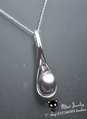 欧洲单18K镀金防过敏珍珠项链