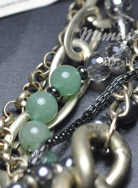 美国时尚风复古博物馆艺术品项链