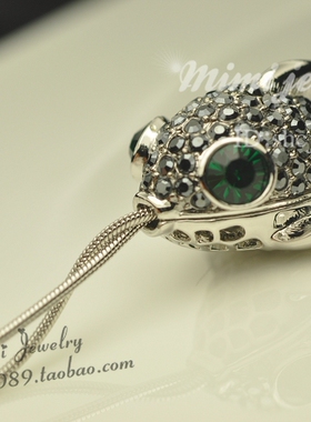 欧洲镀金摩登年年有余长款毛衣链