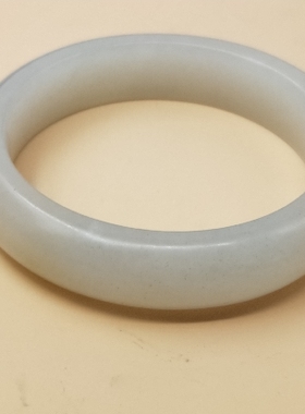 白玉籽料 新疆和田玉撒金皮【53.36mm】轮胎镯