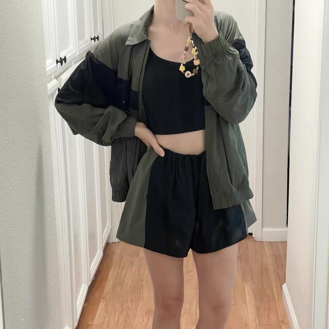 Lululemon ຊື້ຊຸດ nylon ແມ່ຍິງ nylon retro trendy