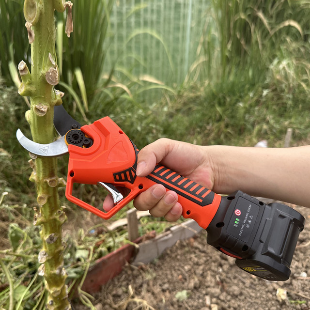 Powerful electric scissors rechargeable powerful garden fruit tree pruning shears garden special large opening pruning artifact