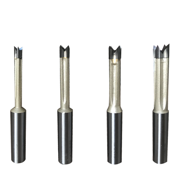 Alloy head mortise and tenon cutter CNC four-tooth mortise drill