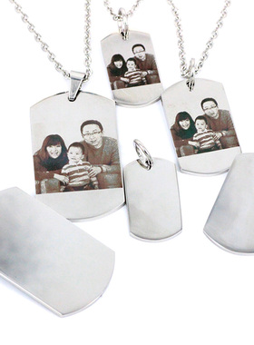 diy刻字照片吊坠链