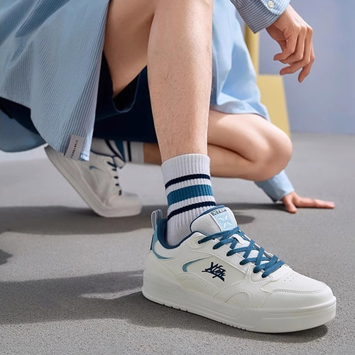 特步2025夏季新款男鞋板鞋百搭休闲鞋舒适透气运动鞋官方正品鞋子 - 图0