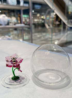 代购SWAROVSKI施华洛世奇蜜蜂与花玻璃球水晶摆件5721549