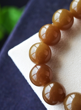 一斤钻戒天然和田糖玉手串