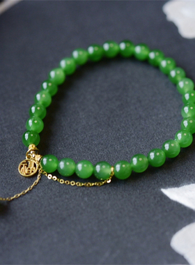 一斤钻戒老坑碧玉料子光泽饱满