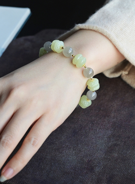 一斤钻戒天然和田玉手串