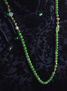 一斤钻戒天然和田碧玉18K金