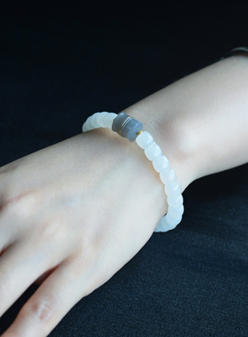 一斤钻戒天然和田玉手串