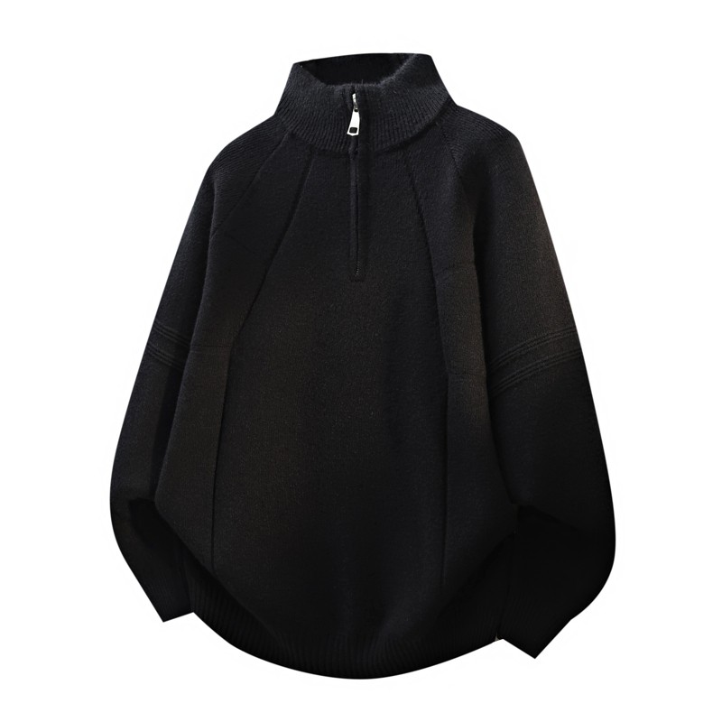 半拉链立领毛衣男生秋冬季新款青少年加厚打底针织衫男装士毛线衣,淘宝优惠券,粉丝福利购,淘宝优惠卷