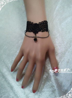 饰品手饰哥特蕾丝哥特风女