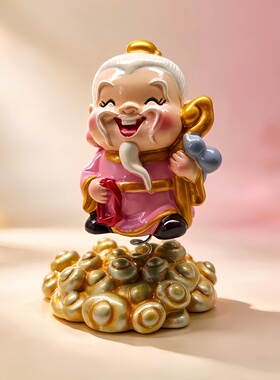 摇摆如来妈祖土地公月老哪吒摆件