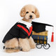 宠物衣服狗狗衣服变成装博士服猫狗毕业学士服不带帽两色入学生装