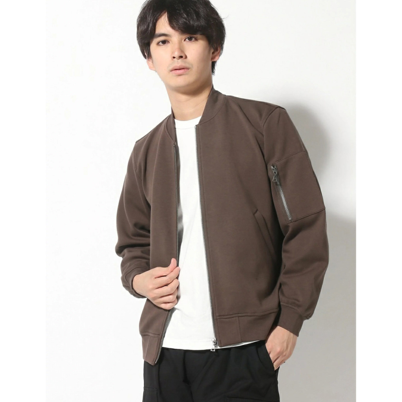 日单gw秋冬新款时尚休闲罗纹领口袋棒球服飞行夹克外套男女31647,淘宝优惠券,粉丝福利购,淘宝优惠卷