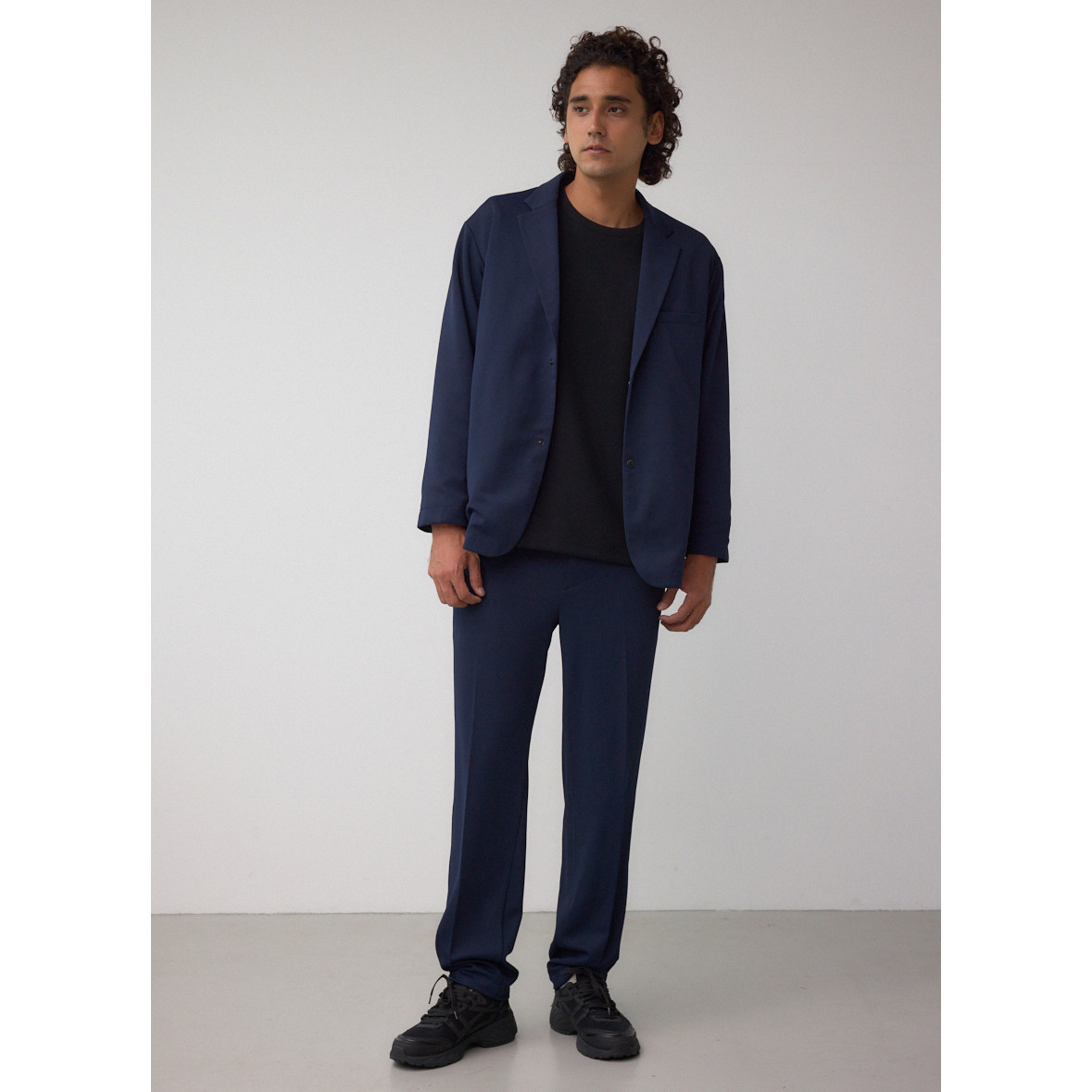 日单品牌秋冬新款简约百搭两粒扣按扣西装外套西装裤非套装32122,淘宝优惠券,粉丝福利购,淘宝优惠卷