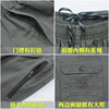 Middle-aged and elderly men's washed cotton grandpa high-waisted shorts