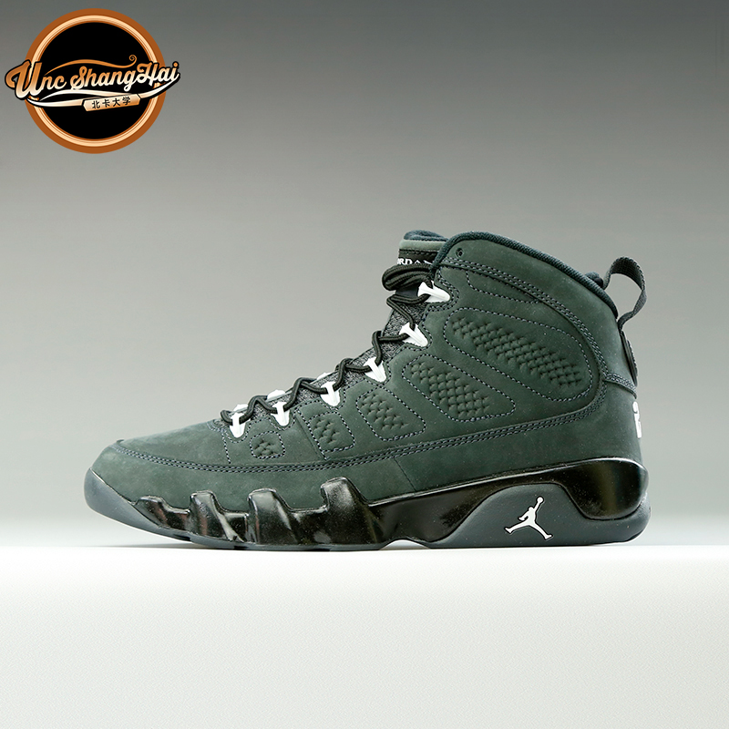 北卡大学 Air Jordan AJ9“Anthracite”无烟煤黑白302370-013-图1