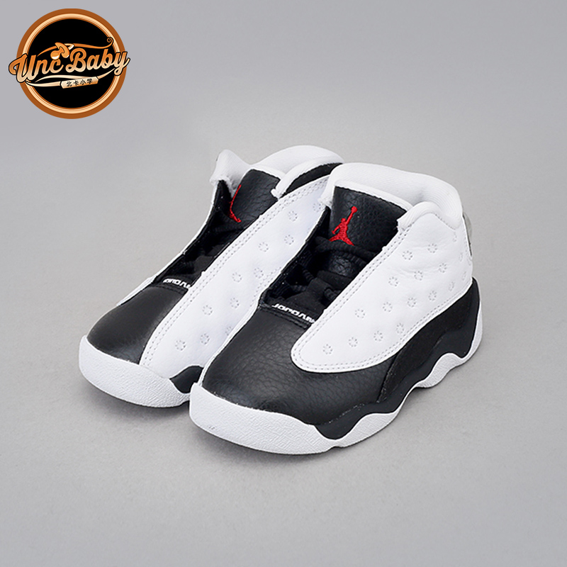 北卡大学 AIR JORDAN 13 AJ13黑白 AJ13熊猫童鞋 414575-104-图0