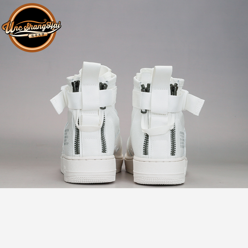 北卡大学 Nike SF-AF1 Mid Triple Ivory 纯白 中邦 AA6655-100 - 图2